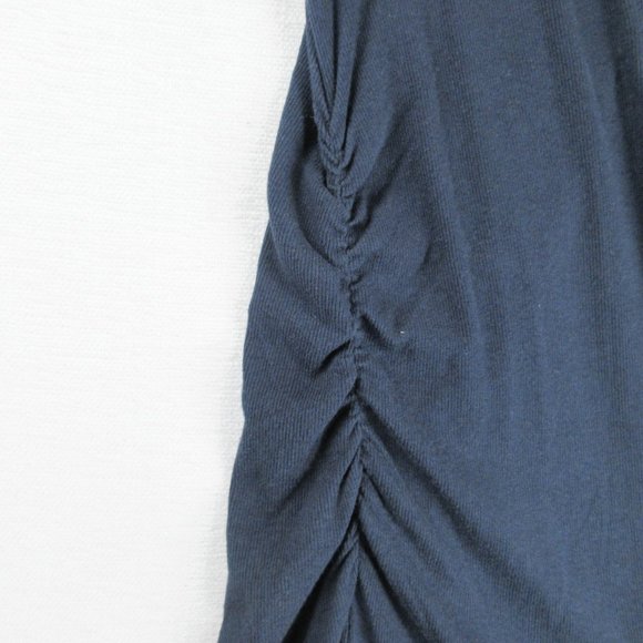 Athleta Navy Ribbed Henley Maxi Dress Size S Sleeveless - Picture 4 of 14